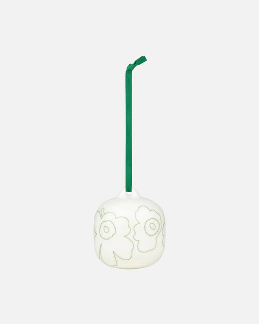 Marimekko Piirto Unikko spring Collectible ornament white,green