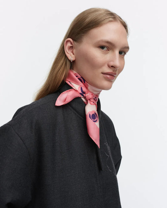 Marimekko Lauhtua Tumma Scarf rose, light pink, purple