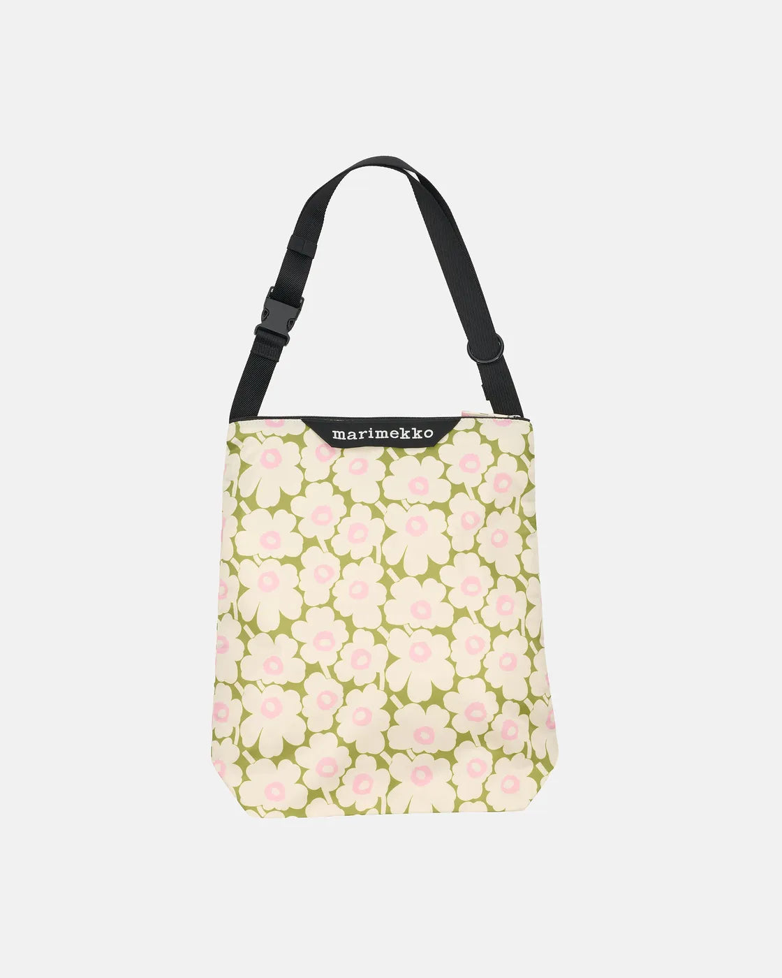 Marimekko Neat Crossbody Unikko M, Yellow grn, lt pink