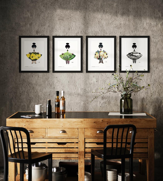 Inuit Lady Posters by Greenlandic artist, Maria Panínguak` Kjærulff