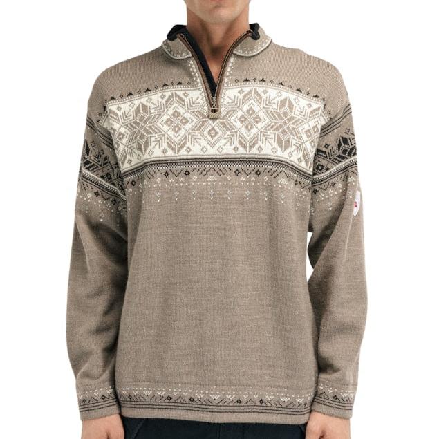 Dale of Norway Blyfjell Men's Knit Sweater Mountainstone Coffee