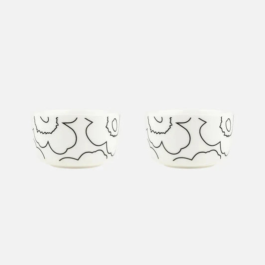 Marimekko Piirto Unikko bowl 2,5 dl, 2 pcs