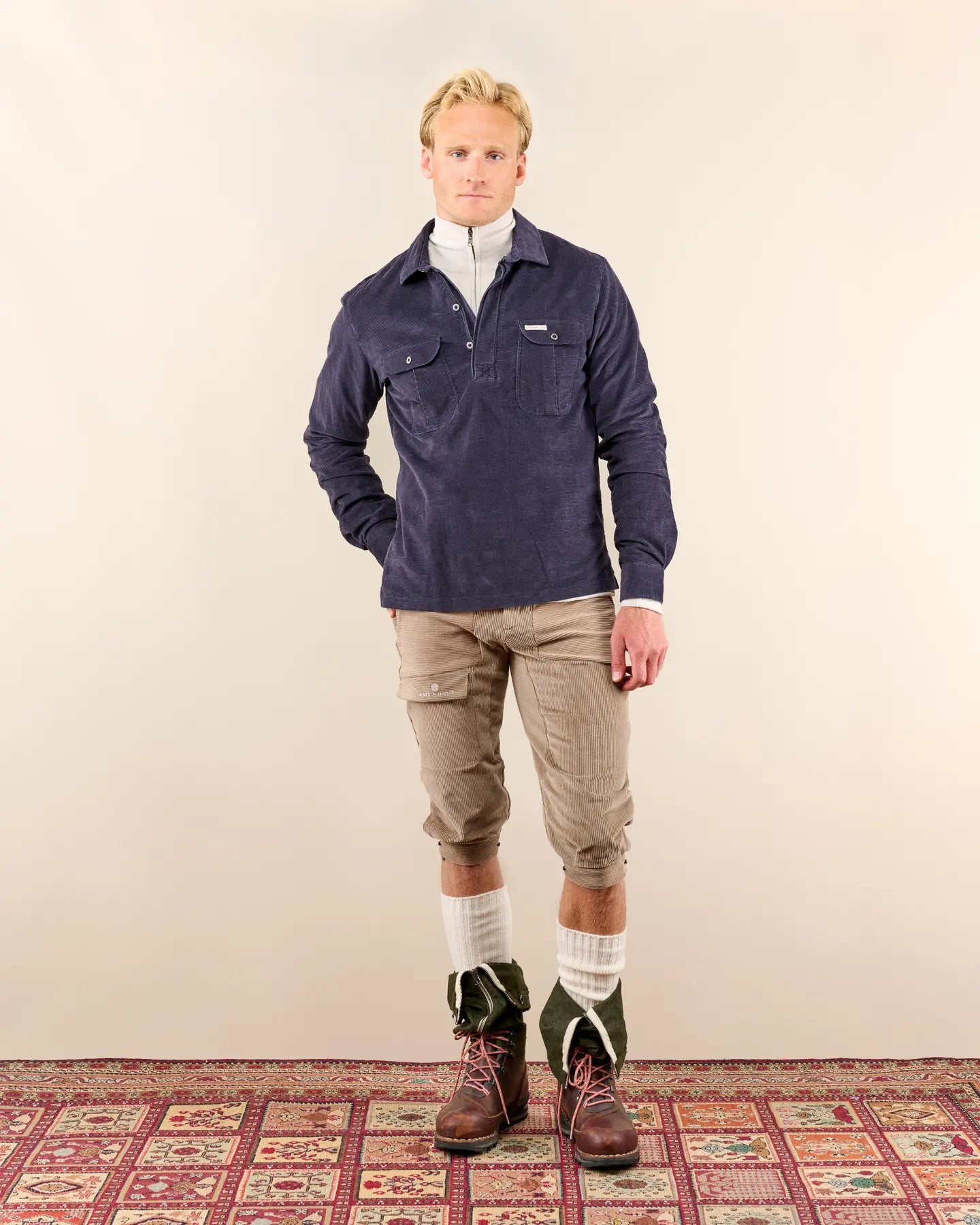 AMUNDSEN RANGER VELVET HALF-ZIP SHIRT MENS