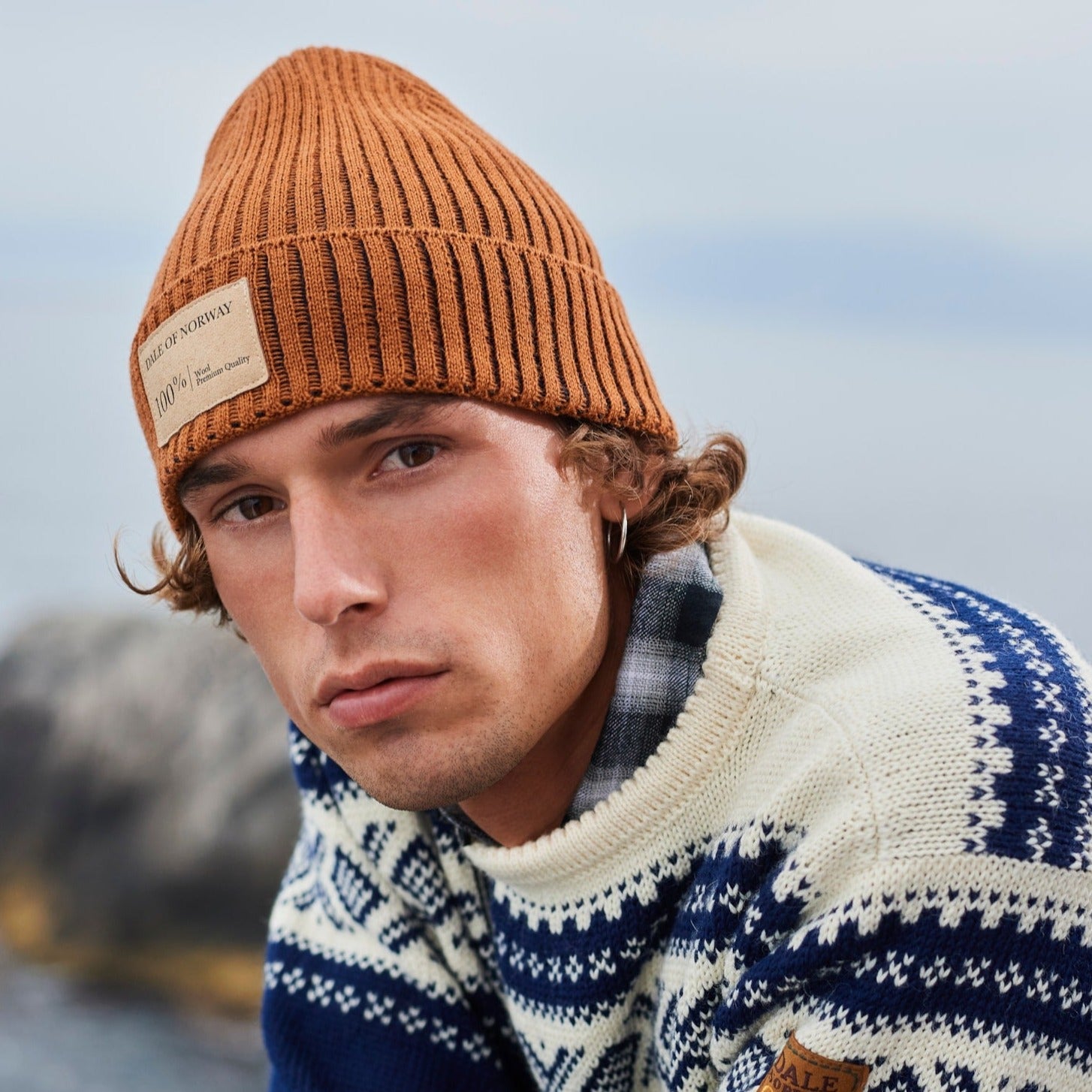 Dale of Norway Alvoy Hat Rib-Knit Pull On Beanie Wool Unisex OneSize Dale of Norway Alvoy Hat – nordicmuseum main image 2