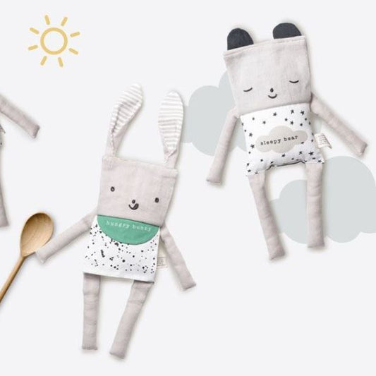 Wee Gallery Organic Flippy Friend BEAR BUNNY