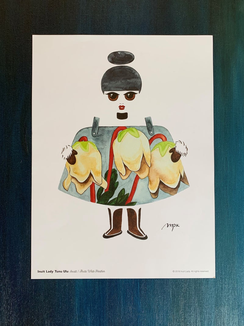 Inuit Lady Posters by Greenlandic artist, Maria Panínguak` Kjærulff