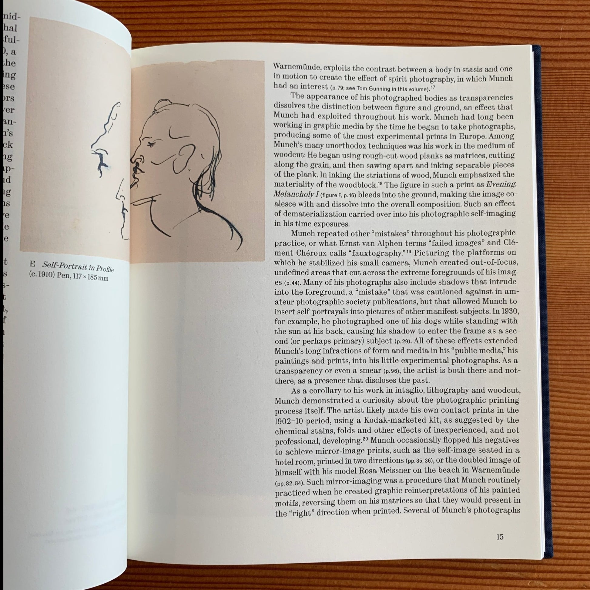 Internationally celebrated for his paintings, prints, and watercolors. Norwegian artist Edvard Munch (1863–1944) was Internationally celebrated for his paintings, prints and watercolors. He also enjoyed taking photographs, and often took "selfies".  This book was published to accompany the exhibit of Munch's photographic works, previously viewed here at the National Nordic Museum.