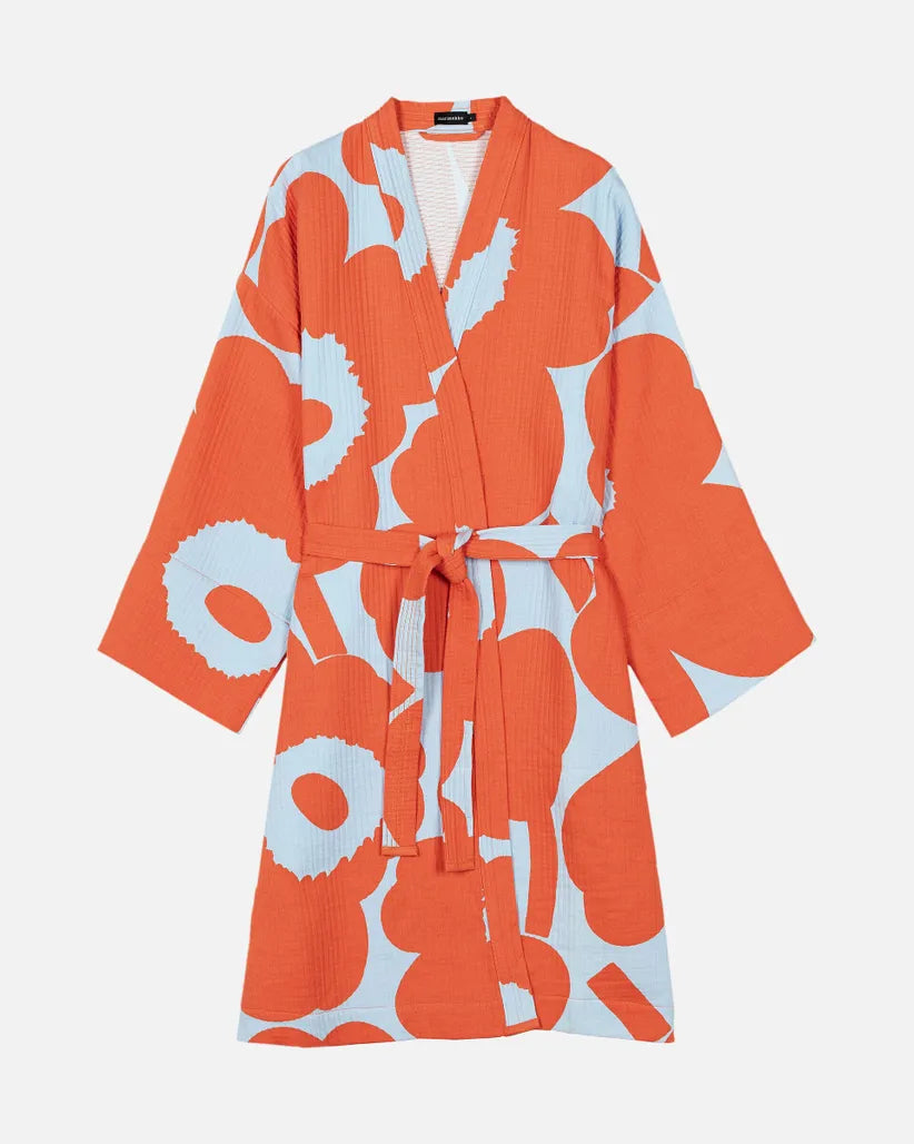 Marimekko Unikko Beachrobe lt. blue/orange