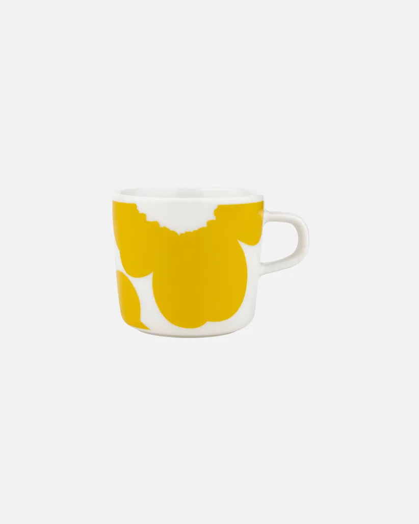 Marimekko ISO UNIKKO COFFEE CUP 2 DL white, spring yellow