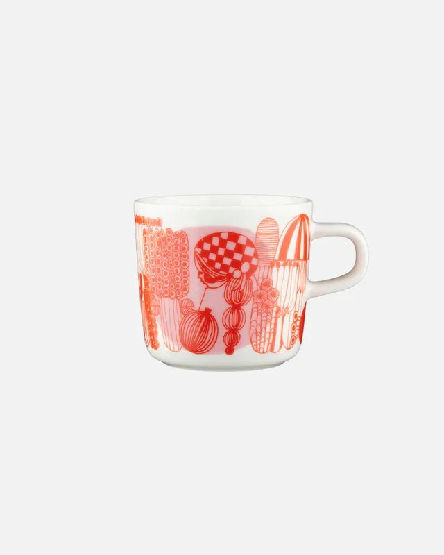 Marimekko 2025 orange Oiva / Siirtolapuutarha coffee cup 2 dl