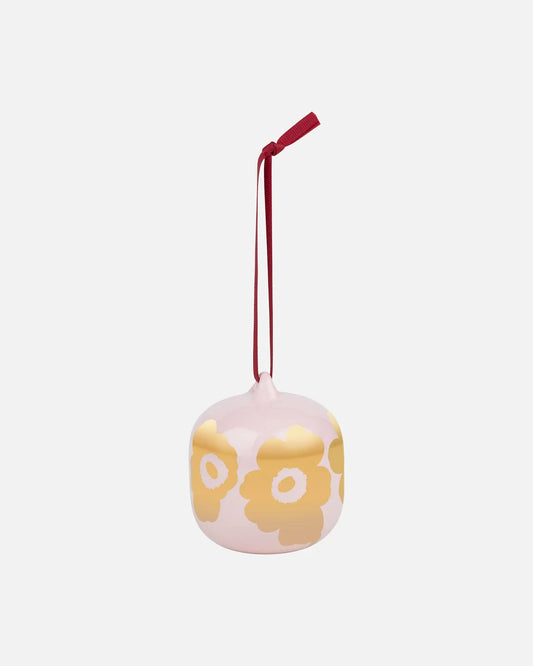 Marimekko Unikko collectible ornament pink/gold