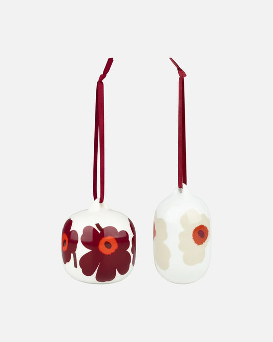 Marimekko Unikko collectible ornament 2 pcs