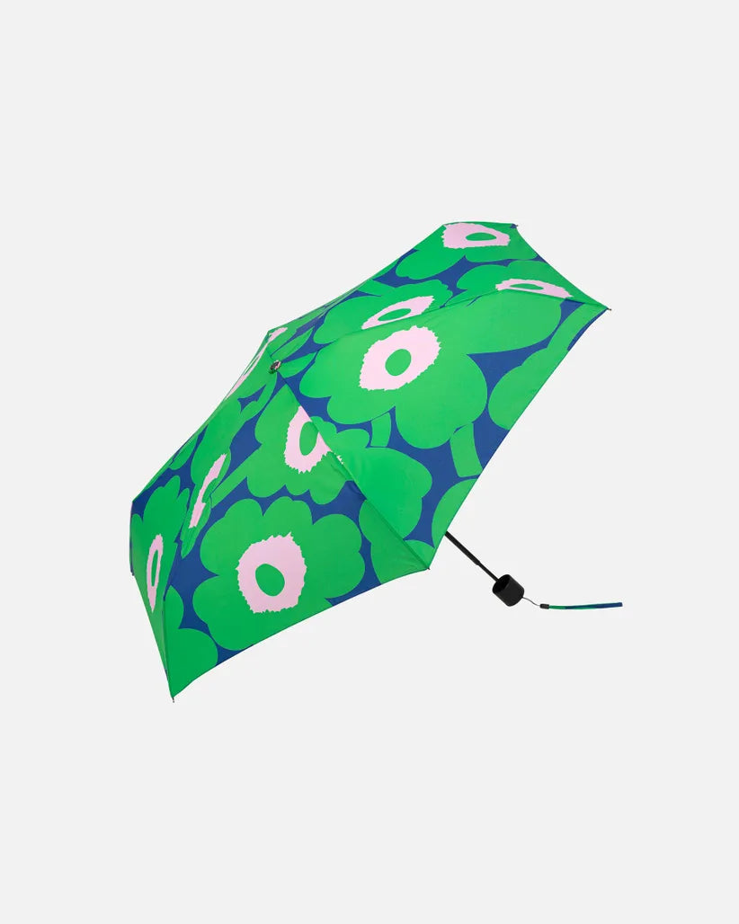 Marimekko Unikko mini manual umbrella 2024 green/blue