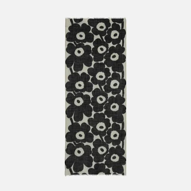 Marimekko Fiore Unikko Scarf-Black