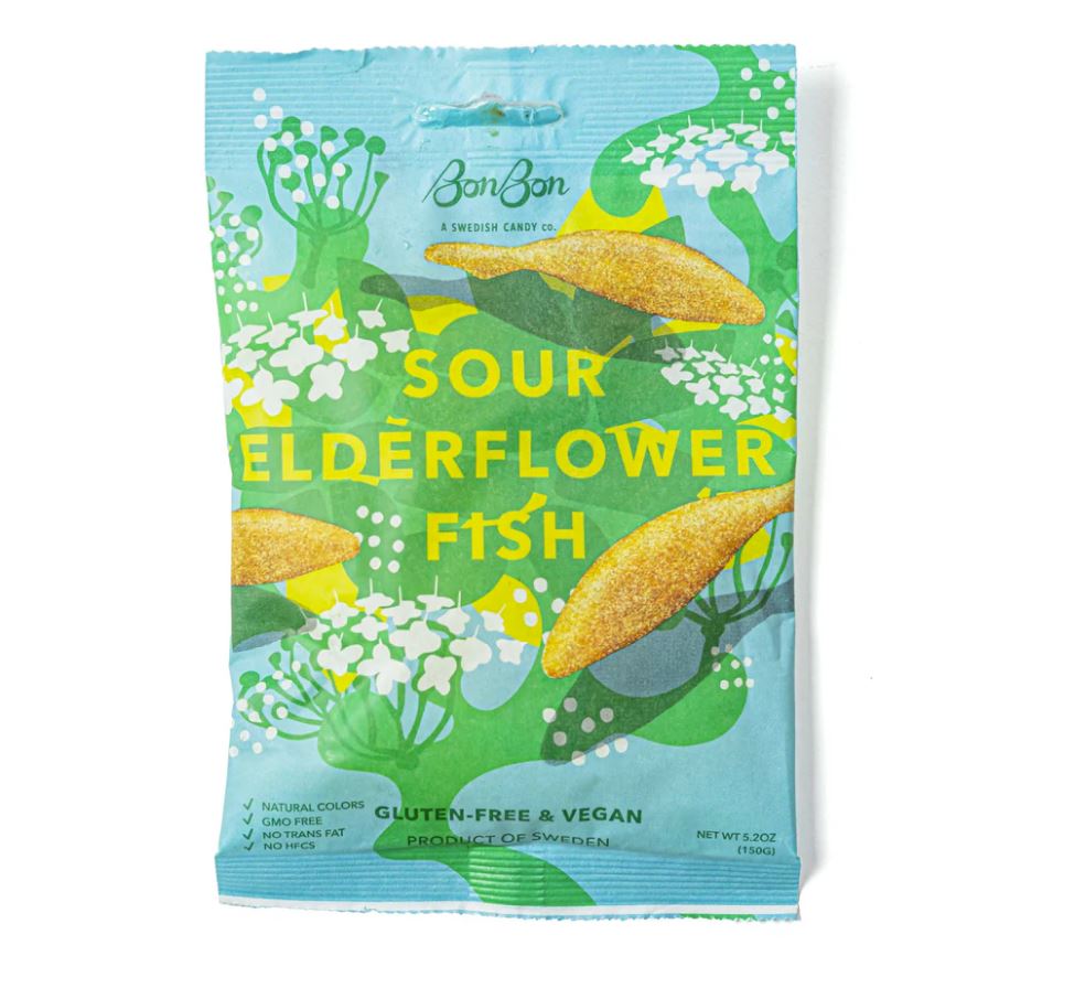 BonBon NYC Sour Elderflower Fish candy