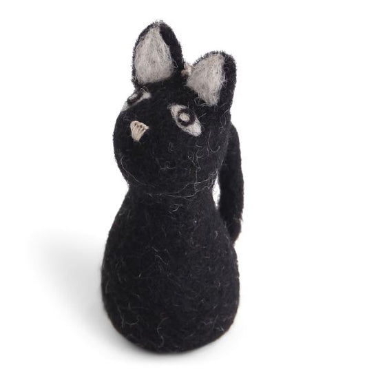 Designed by Danish sisters Gry and Sif, each piece is intricately made by hand from 100% New Zealand wool under World Fair Trade Organisation practices in Nepal. So it can truly be said that En Gry & Sif is a beautiful and thoughtful coming together of Denmark, Nepal and New Zealand – something to be very proud of. En Gry & Sif Felt Black Cat Ornament