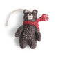 En Gry & Sif Mini Felt Bear w/ Red Scarf