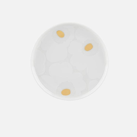 Marimekko Unikko Plate 13.5 cm, White/Gold