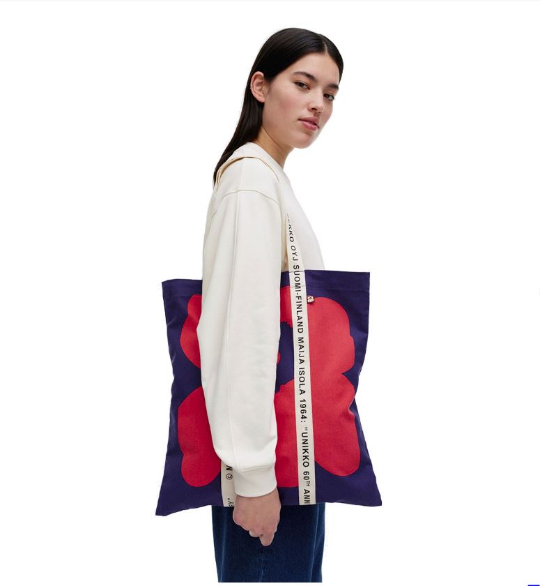 Marimekko Kioski Carrier Midi Unikko tote