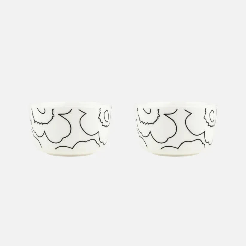Marimekko Piirto Unikko bowl 2,5 dl, 2 pcs