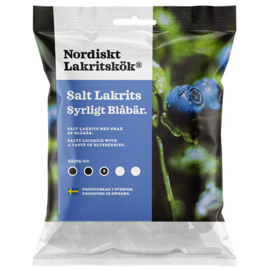 Nordiskt Lakritskök® Salt Licorice Sour Blueberry Bag