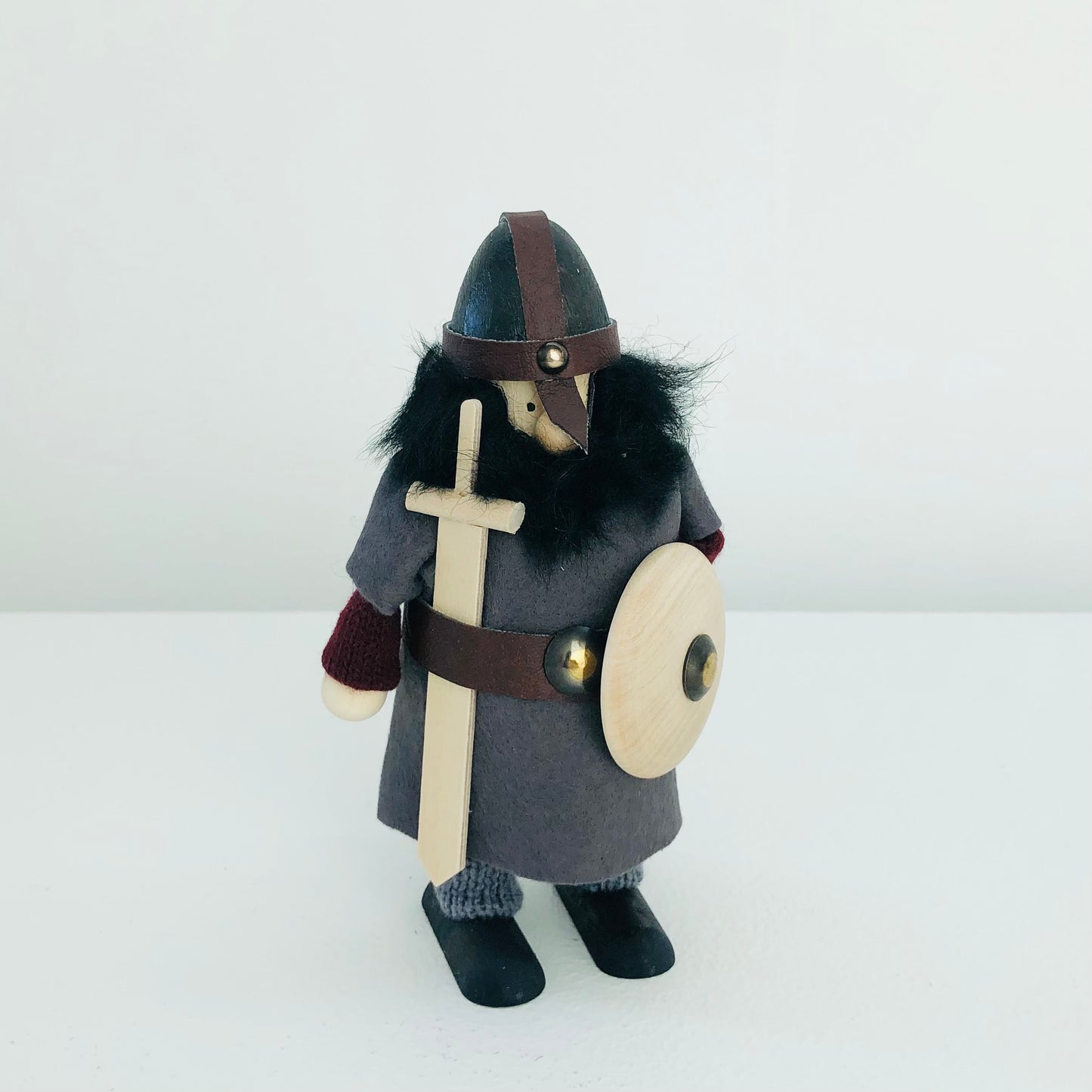 Wood Viking Sword & Shield figure