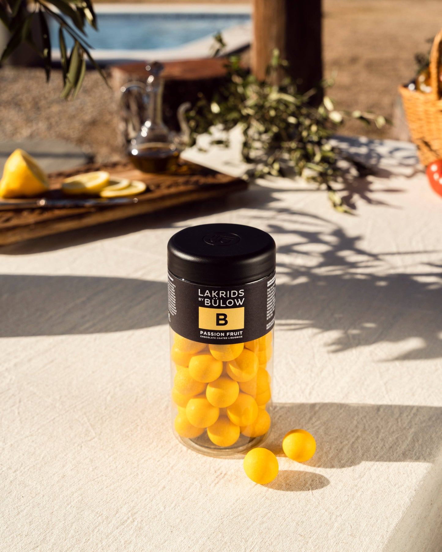B – Passionfruit White Chocolate Coated Gourmet Licorice
