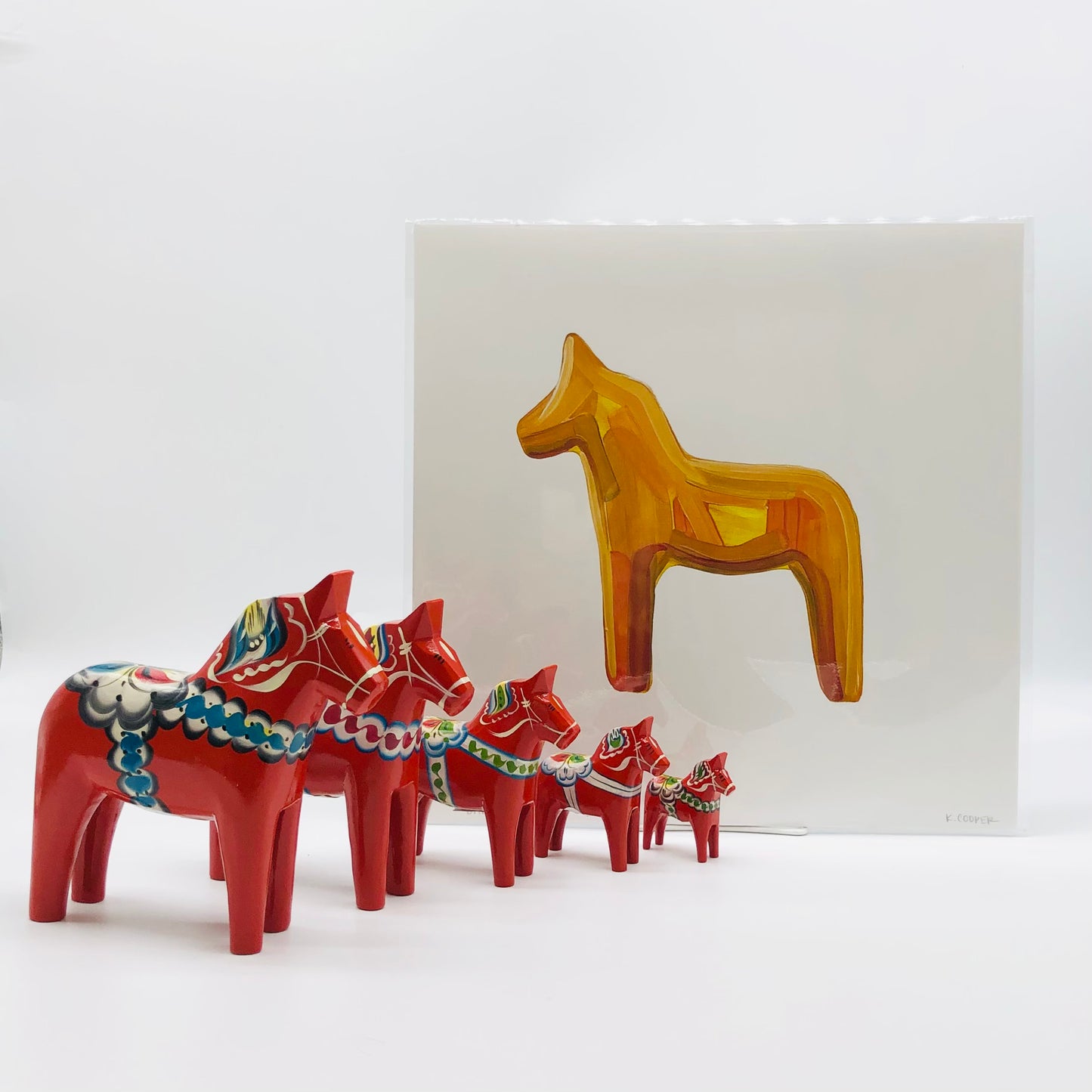 Lelle's Dala horse Mora Sverige