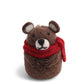 En Gry & Sif Brown Bear with Scarf