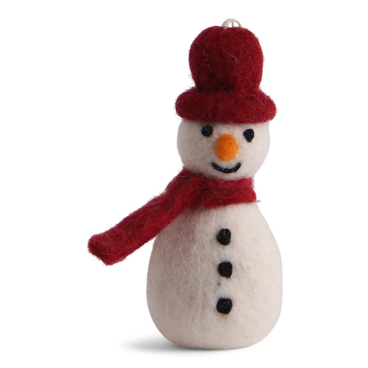 En Gry & Sif Snowman Ornament Red