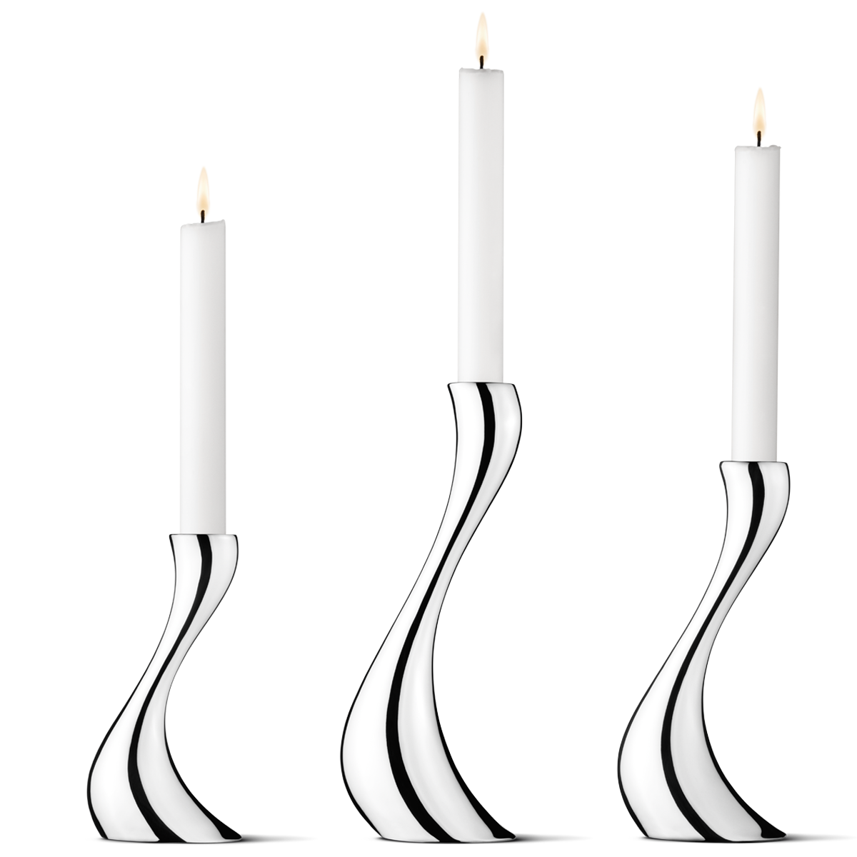 Georg Jensen Cobra Candlestick Set