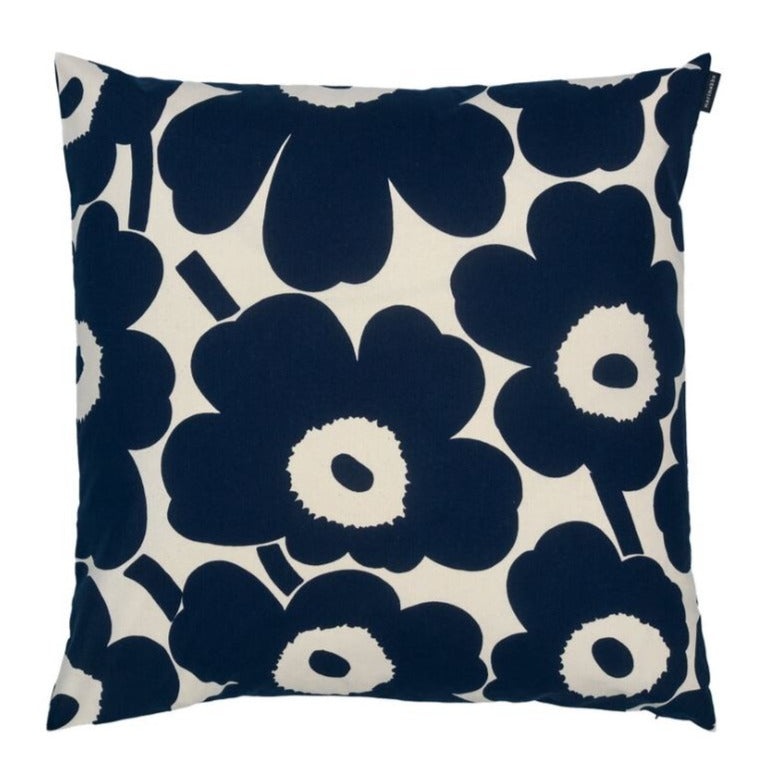 Marimekko P. Unikko 50x50 Dark Blue Cushion Cover