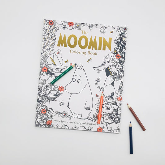 The Moomin Coloring Book This coloring book contains Tove Jansson's original detailed illustrations of your favorite Moomin characters alongside some of the books' most iconic quotes. Immerse yourself in the Moomin world as you color in classic characters and landscapes that will be sure to captivate children and adults alike!
