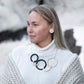 The Korona collection represents Valona’s ecological zero waste design principle, which aims to minimise production material loss already at the design stage. Korona jewellery is made from both rings and the round pieces inside them. These result in the models of hoop earrings and round stud earrings.