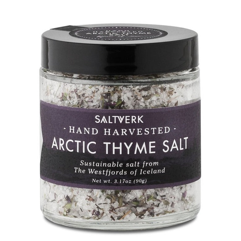 Saltverk Icelandic Salts 90g Jar Arctic thyme salt